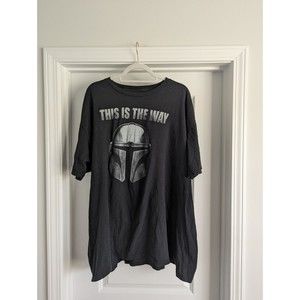 Star Wars The Mandalorian "This Is The Way" Men's  3XL Black T-Shirt